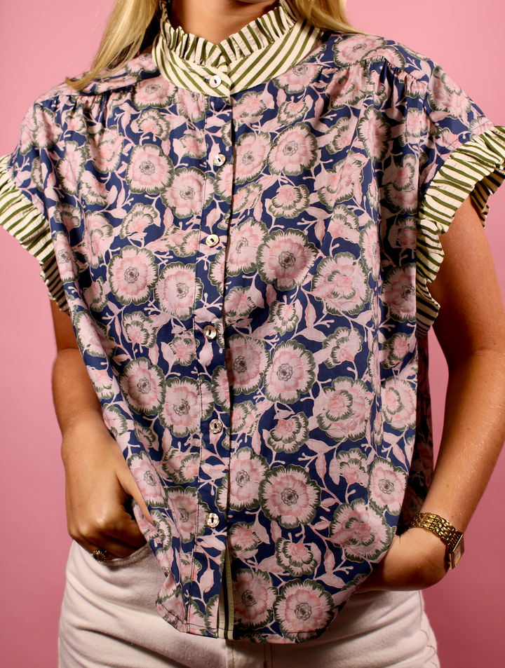 Saylor Contrast Blouse