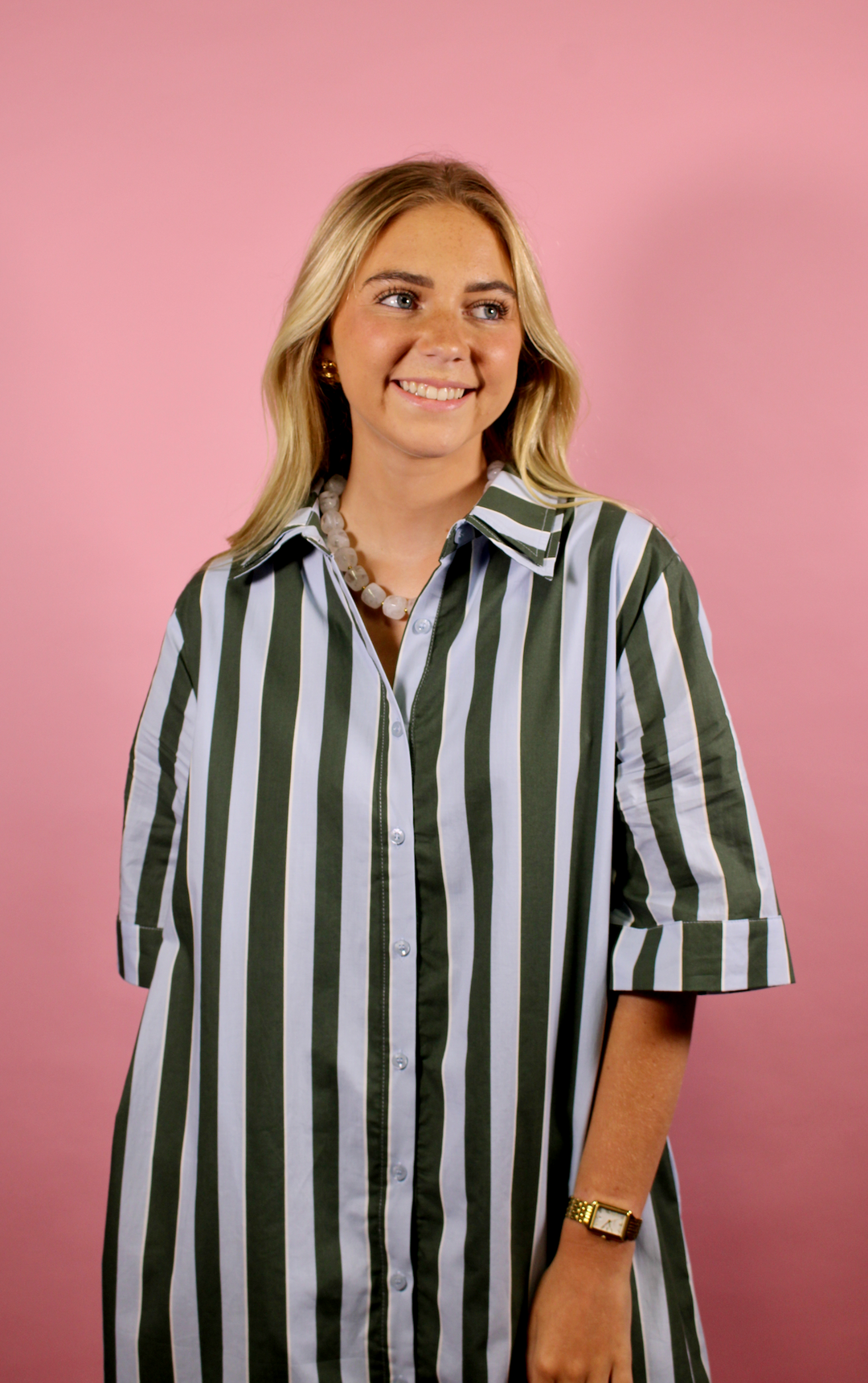Fairway Stripes Maxi Dress