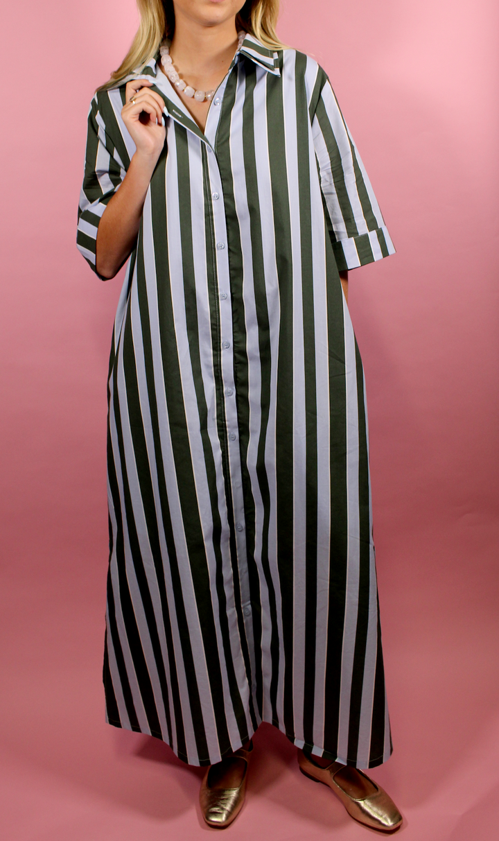 Fairway Stripes Maxi Dress