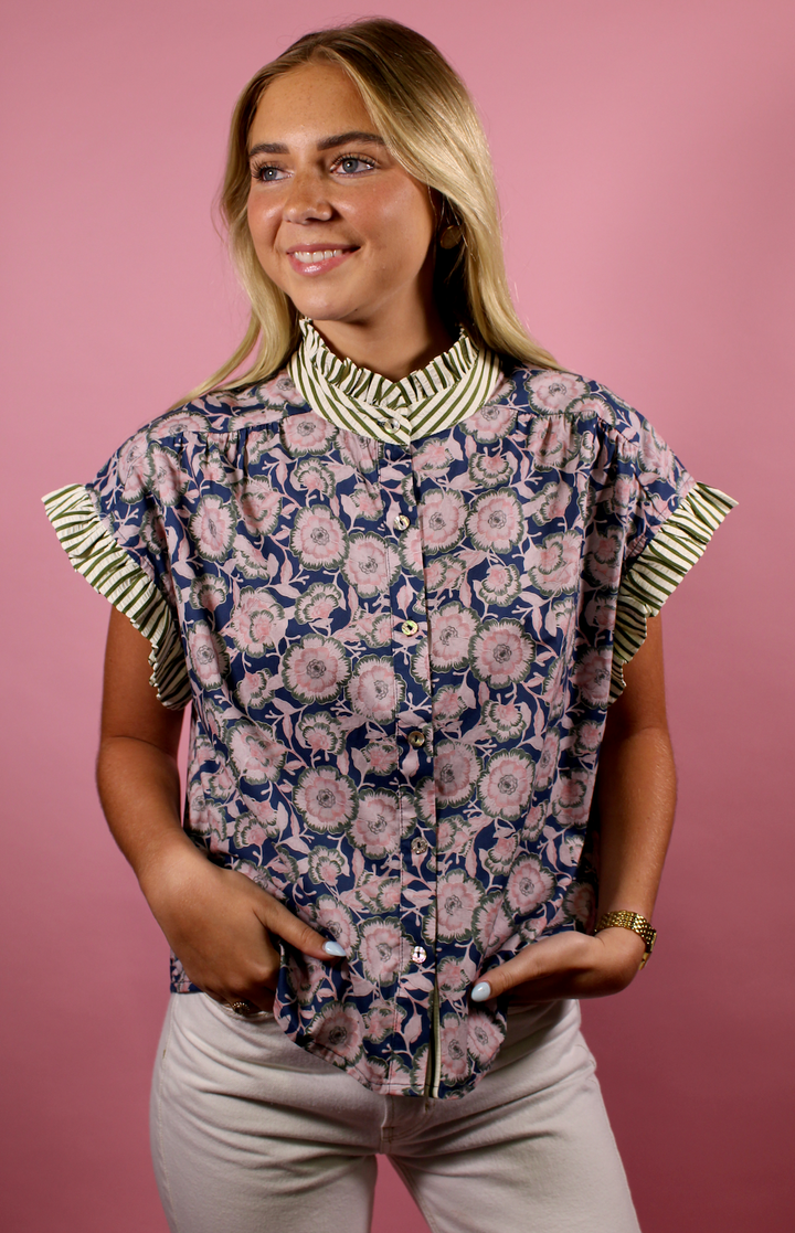 Saylor Contrast Blouse