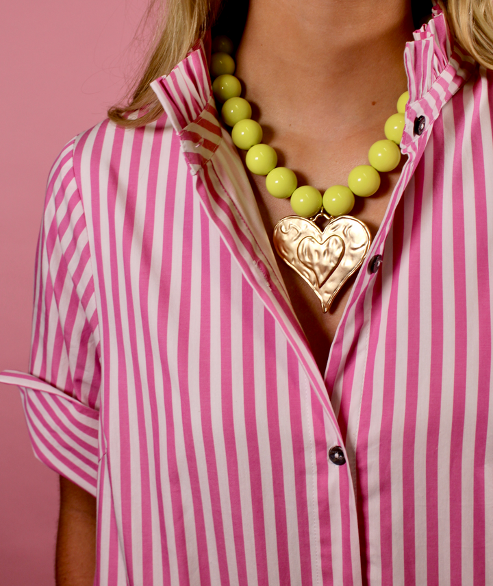 Pink Avenue Stripe Maxi Dress