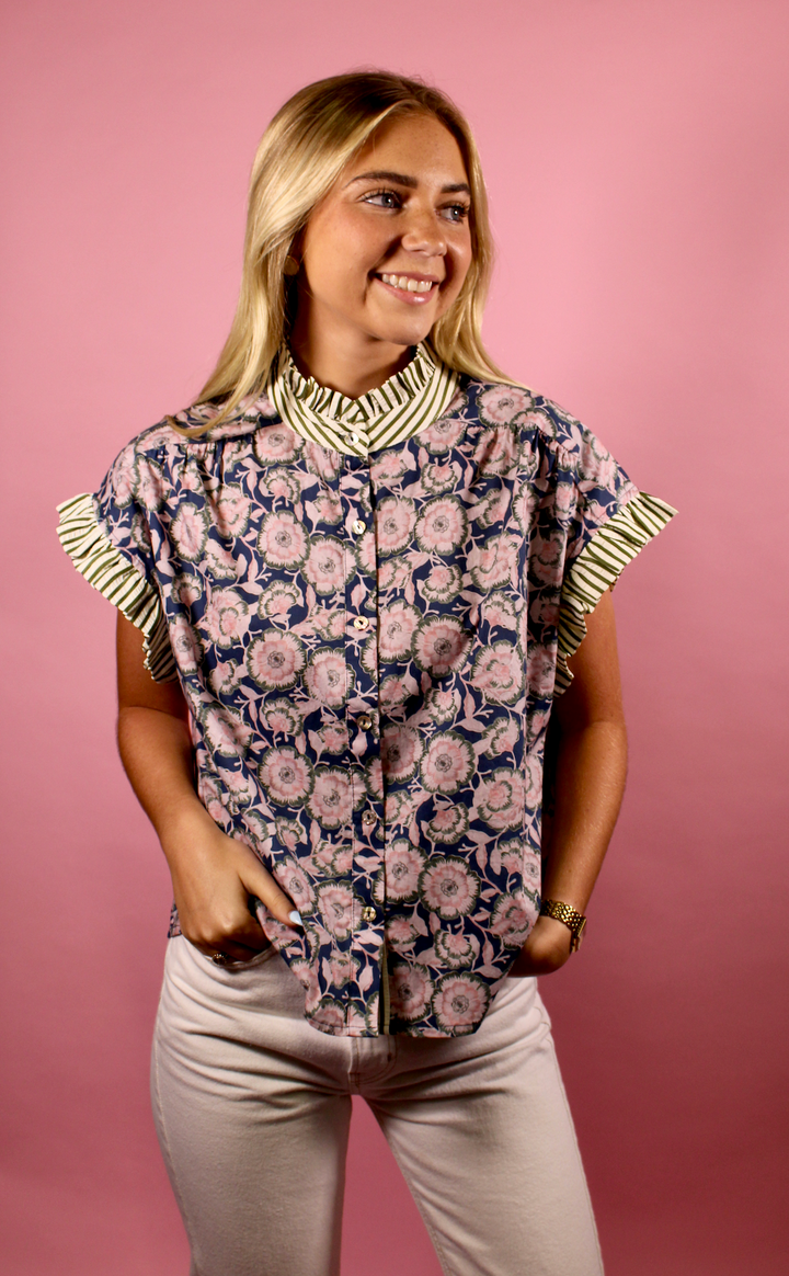 Saylor Contrast Blouse