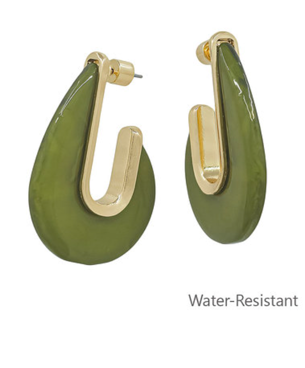 Teardrop Hoop Earrings