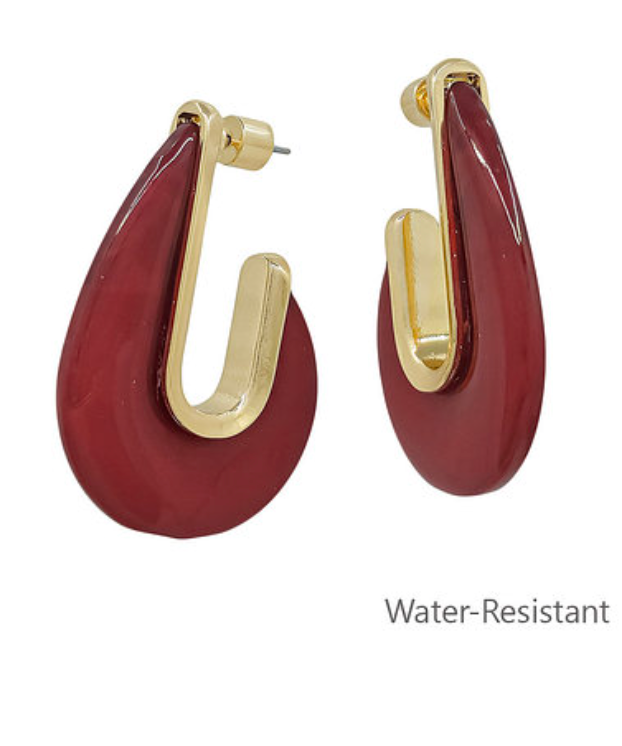 Teardrop Hoop Earrings