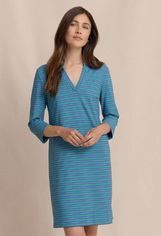 Alicia Stripe Dress | Spruce Shade