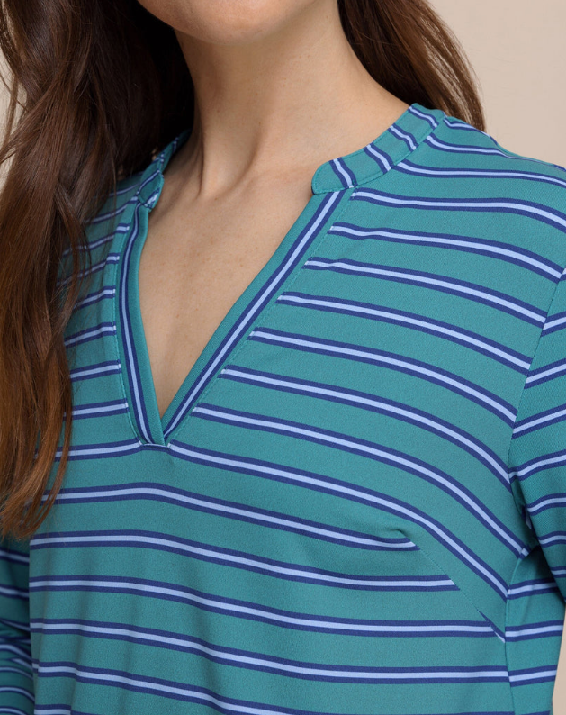 Alicia Stripe Dress | Spruce Shade