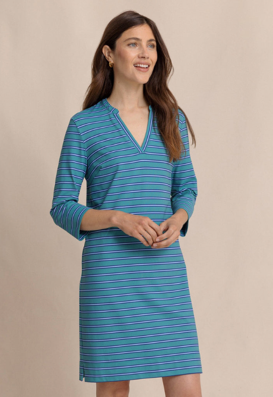 Alicia Stripe Dress | Spruce Shade