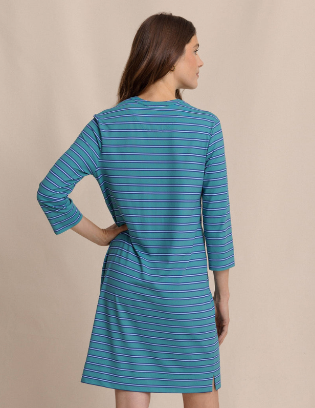 Alicia Stripe Dress | Spruce Shade