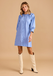 Paloma Dress | Smoke Blue