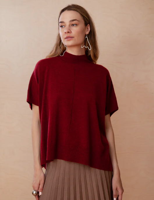 Caroline Top | Ruby Red