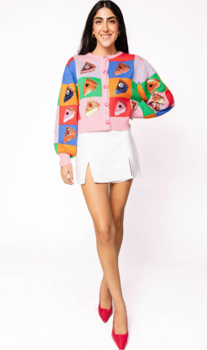 Colorblock Piece of Pie Cardigan