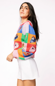 Colorblock Piece of Pie Cardigan