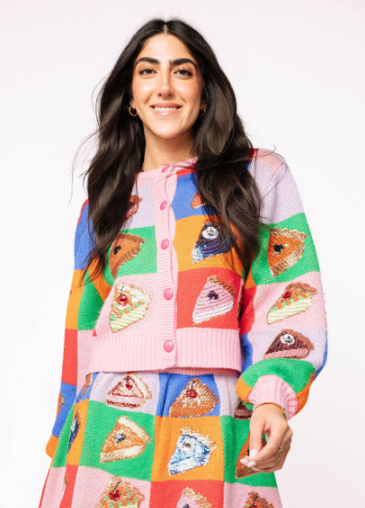 Colorblock Piece of Pie Cardigan