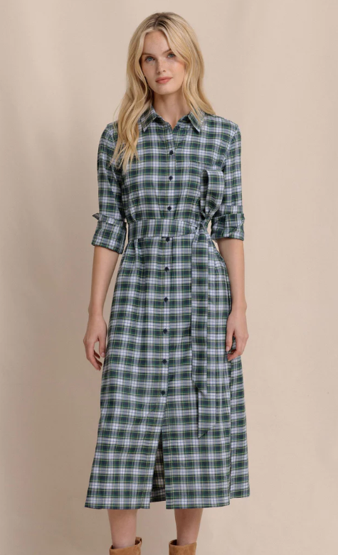Trista Gordon Tartan Shirt Dress