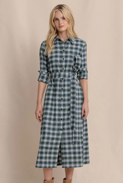 Trista Gordon Tartan Shirt Dress