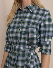 Trista Gordon Tartan Shirt Dress
