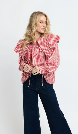 Apple Orchard Gingham Top