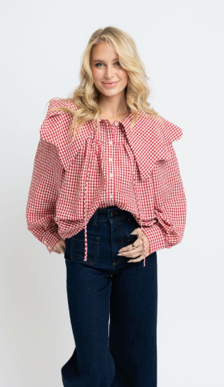 Apple Orchard Gingham Top