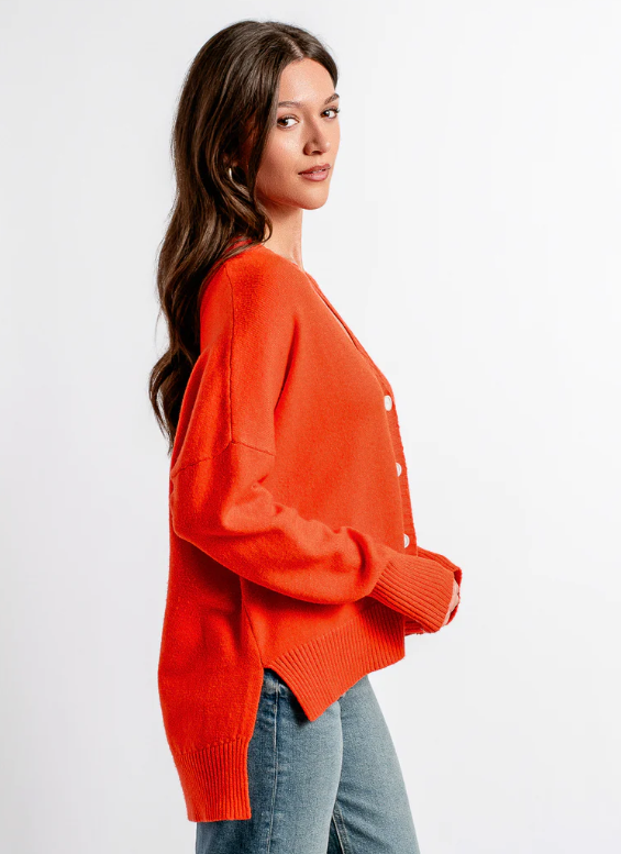 Gwyneth Cardigan | Orange Flame