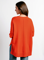 Gwyneth Cardigan | Orange Flame