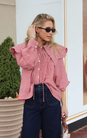 Apple Orchard Gingham Top
