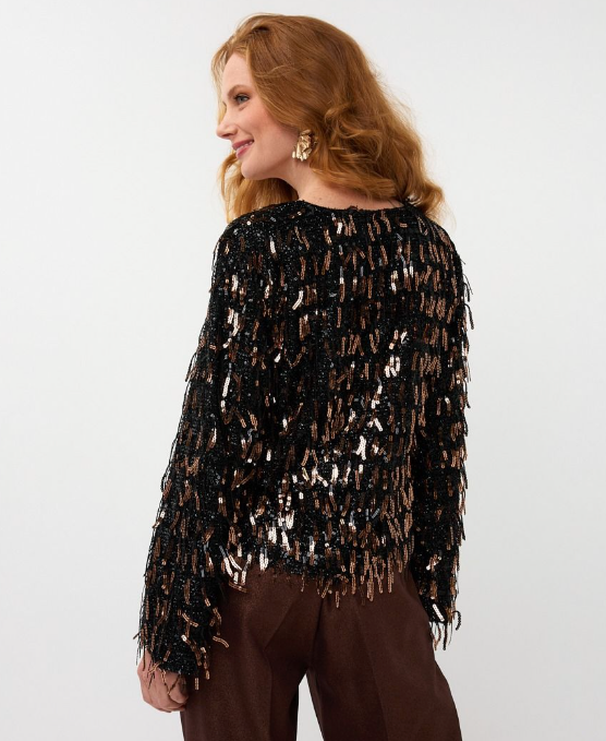 Festive Fringe Top