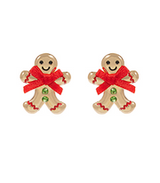 Gingerbread Man Stud Earring