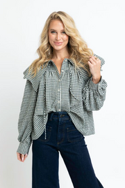 Fraser Fir Gingham Top