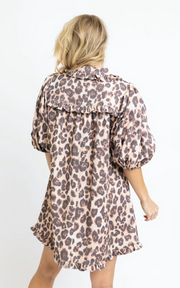Prowling Leopard Swing Dress