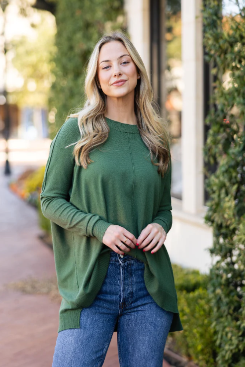 Essential Cashmere Blend Sweater | OLIVE