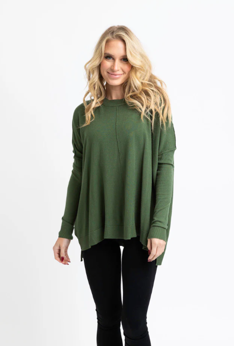 Essential Cashmere Blend Sweater | OLIVE
