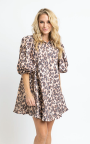 Prowling Leopard Swing Dress