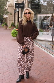 Leopard Barrel Jeans
