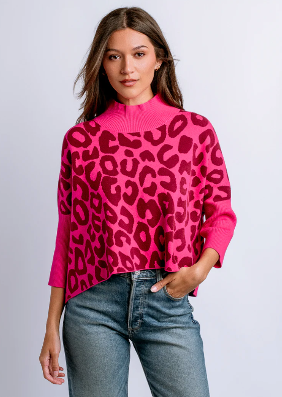 Aja "Bozoma" Sweater | Super Pink / Cherry