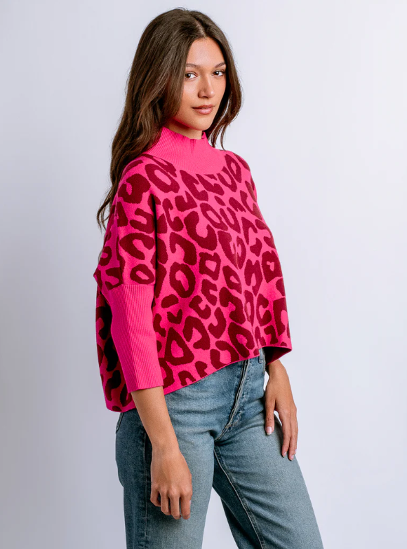 Aja "Bozoma" Sweater | Super Pink / Cherry