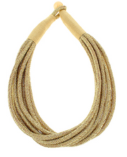 8 Strand Necklace | Gold