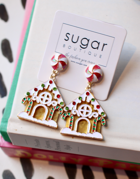 Gingerbread House Earring
