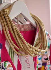 8 Strand Necklace | Gold