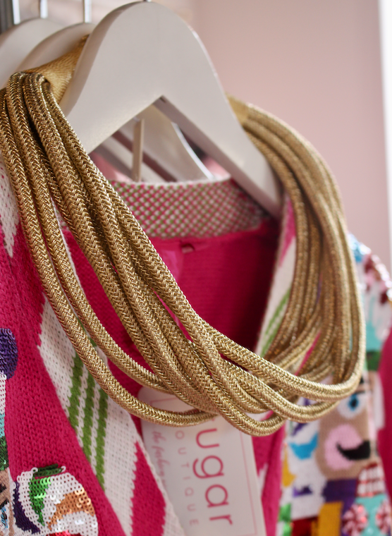 8 Strand Necklace | Gold