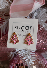 Tiny Christmas Tree Stud