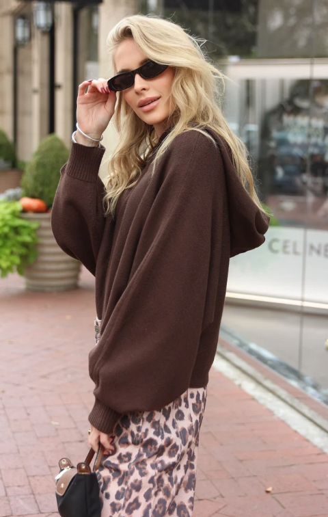 Sweater Hoodie | Chocolate