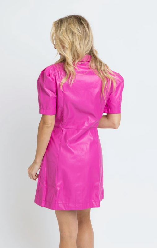 Barbie Girl Faux Leather Dress