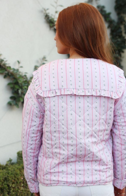 Dainty Pink Floral Jacket