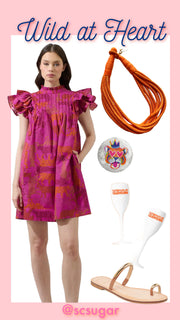 Wild at Heart Flutter Sleeve Dress