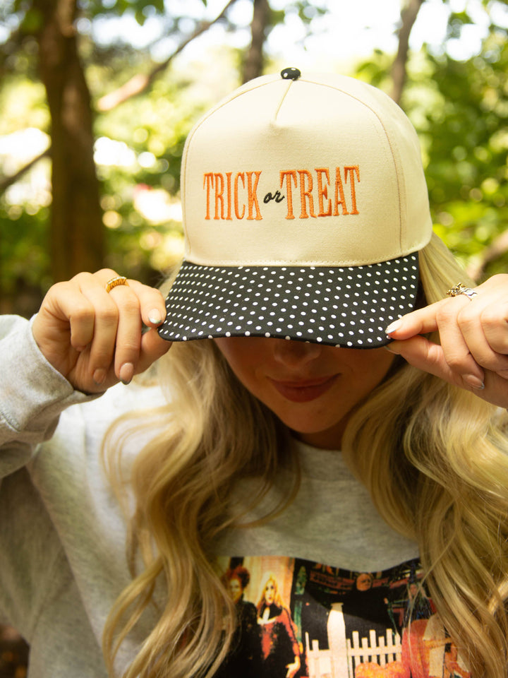 Trick or Treat Polka Dot Trucker Hat