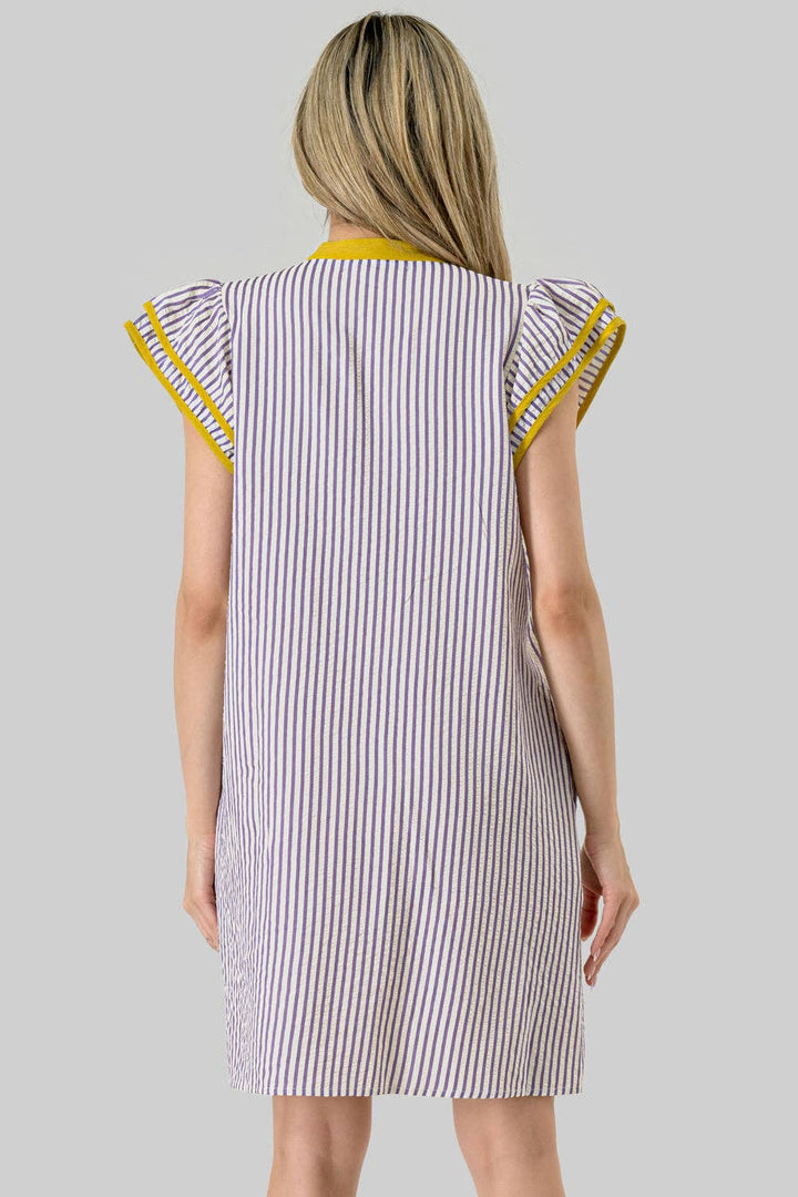 Under the Lights Dress | Purple &amp; Gold