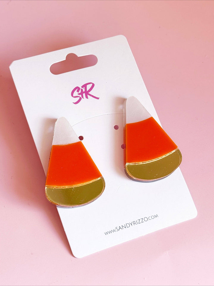Candy Corn Statement Stud