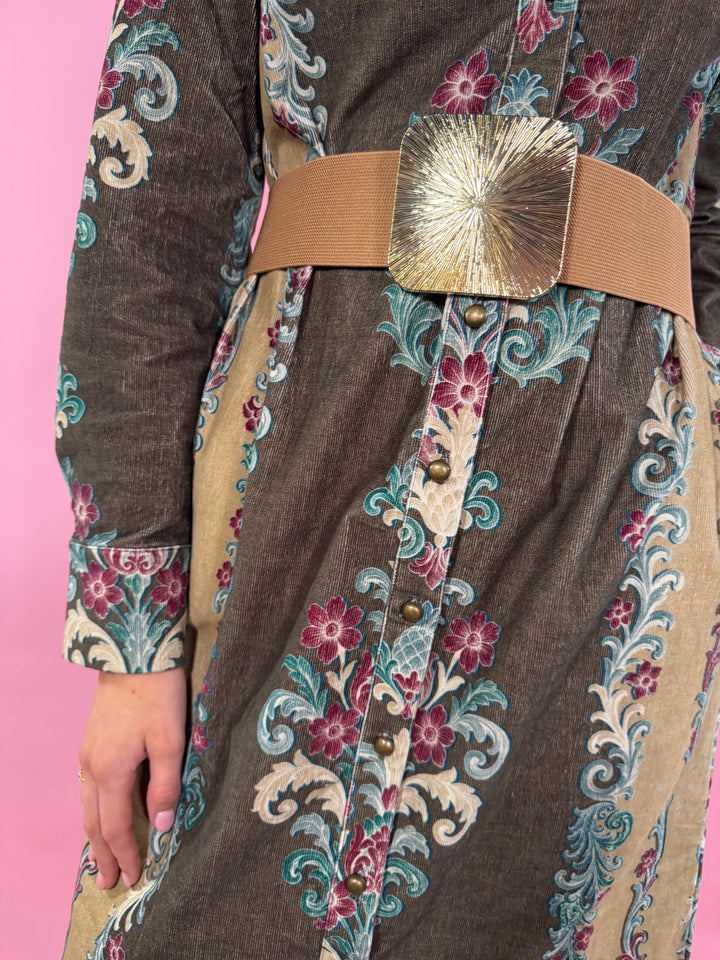 Cleo Dress | Gilded Stripe