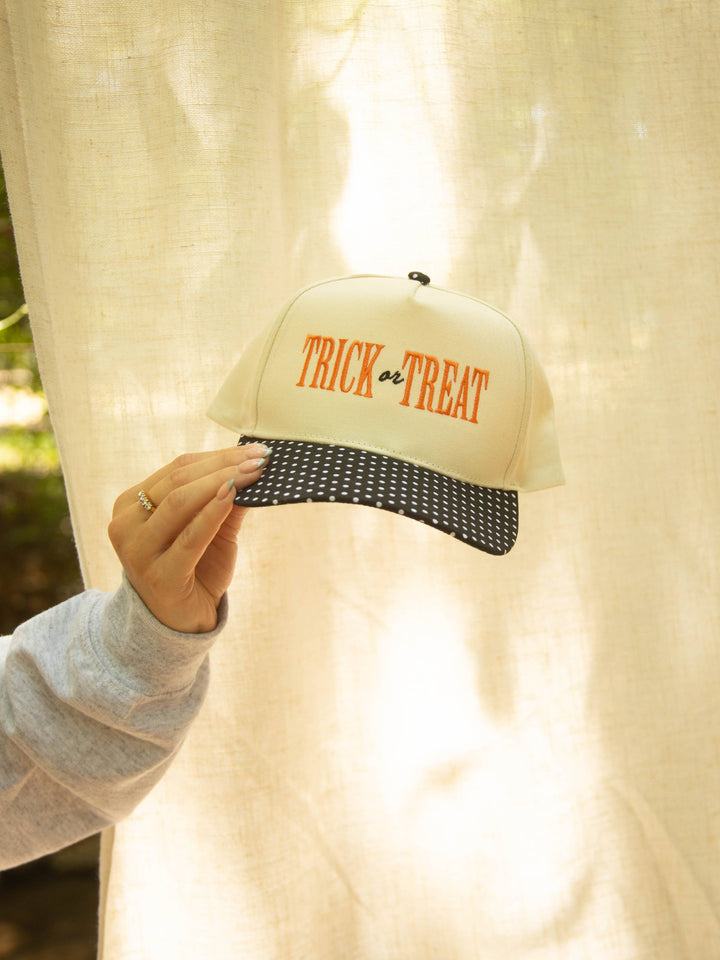 Trick or Treat Polka Dot Trucker Hat