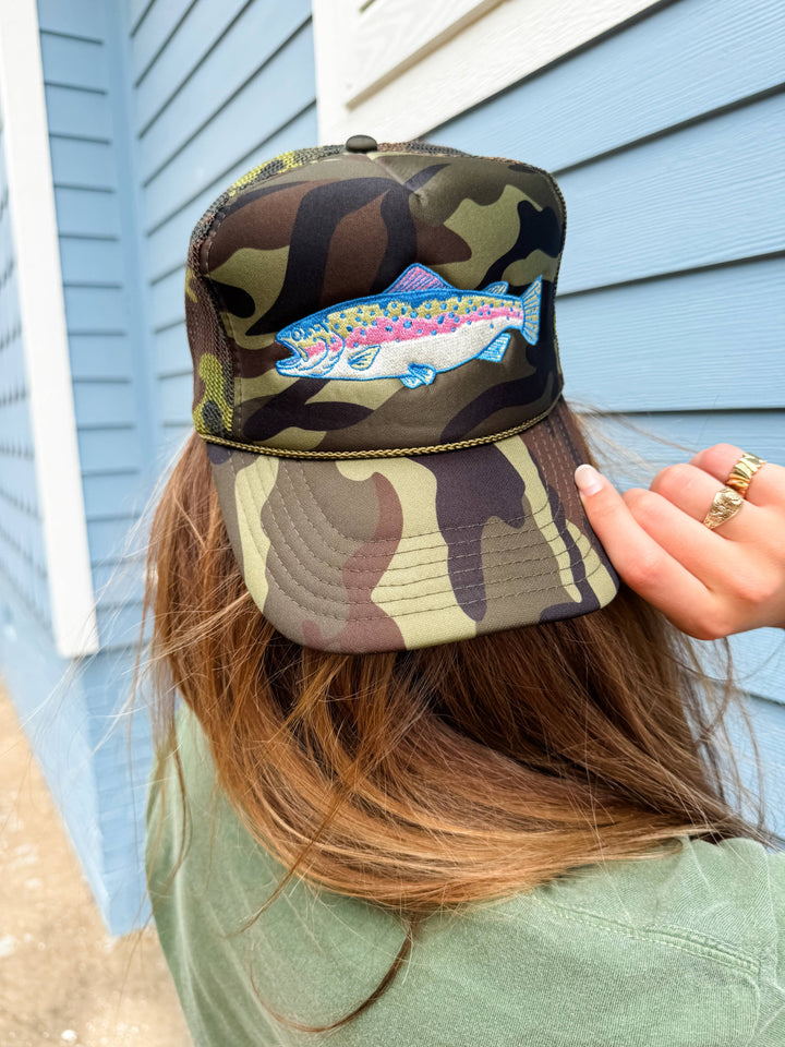 Trout Camo Foam Trucker